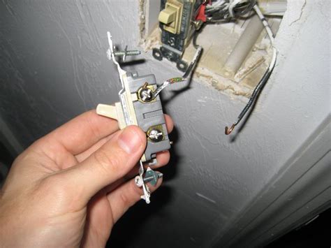 how to replace an electrical switch box from the wall|replacing an electrical switch.